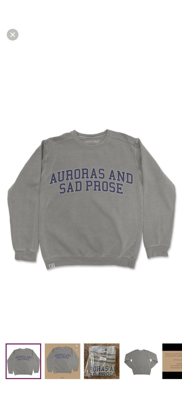 taylor swift folklore crewneck sweater